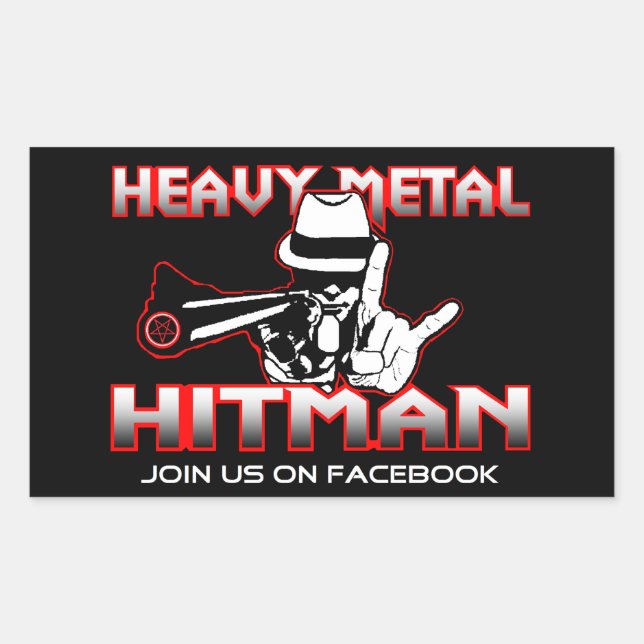 Heavy Metal Hitman Sticker (Front)