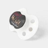 Heavy Metal metallic design Pacifier (Front Right)