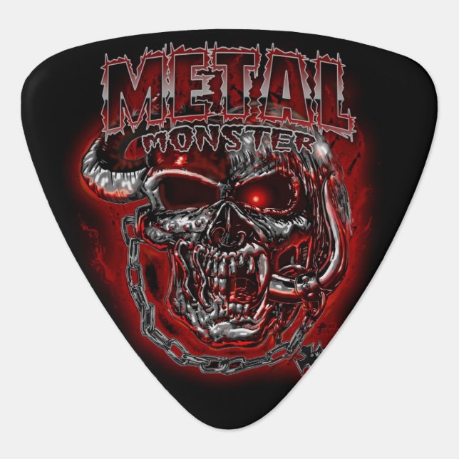 Heavy Metal Monster Guitar Pick (Front)