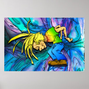 Heavy Metal Mosh Pit Head Banger Party Animal Poster