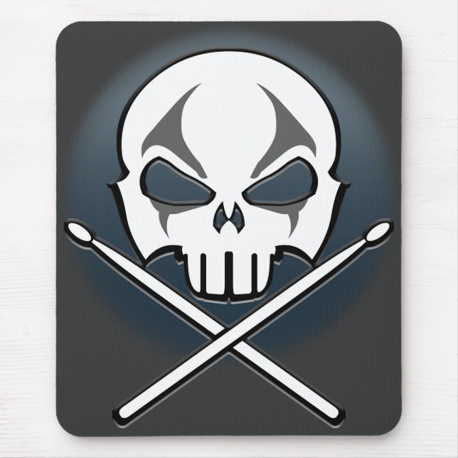 Heavy Metal Mousepad Rock & Roll Drummer Mouse Pad (Front)