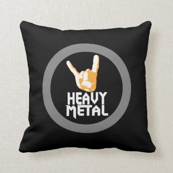 Heavy Metal Pillow by HeavyMetalHitman at Zazzle