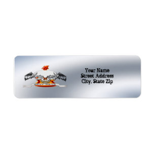 Heavy Metal Return Address Label