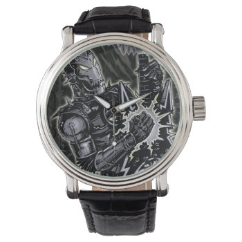 Heavy Metal Robot Watch by themonsterstore at Zazzle