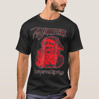 Heavy Metal Santa Claus Christmas Rock Roll T-Shirt