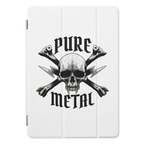 Heavy metal skull design iPad pro cover