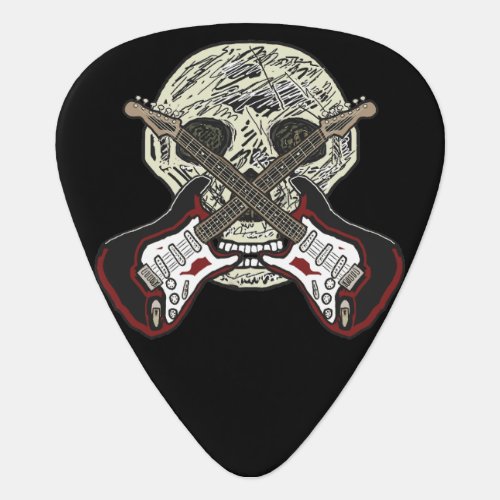 Heavy Metal Skull Guitars Guitar Pick