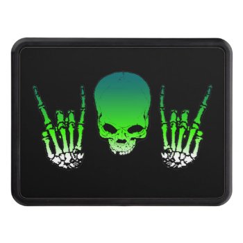 Heavy Metal Skull Tow Hitch Cover by HeavyMetalHitman at Zazzle