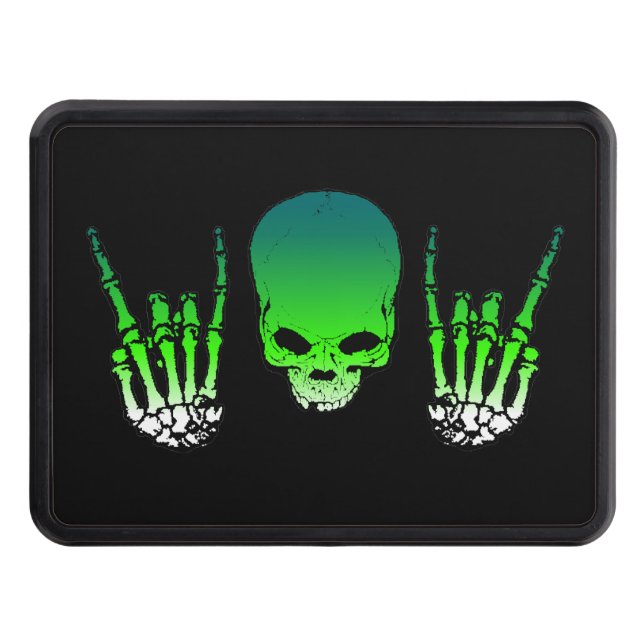 Heavy Metal Skull Tow Hitch Cover (Front)