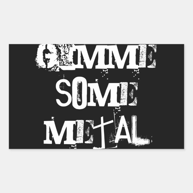 heavy metal sticker (Front)
