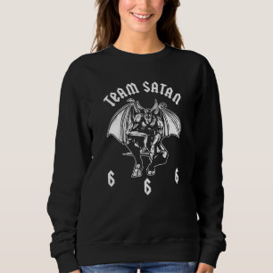Heavy Metal   Team Satan   Hard Rock Emo Goth Bike Sweatshirt