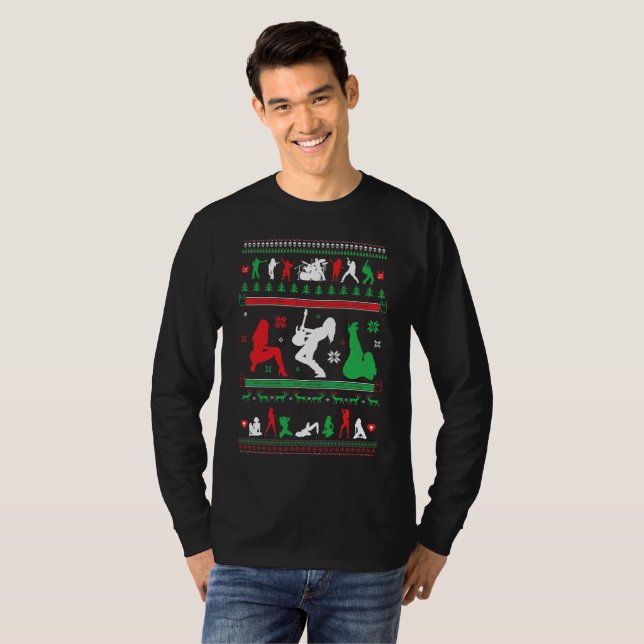 HEAVY METAL UGLY CHRISTMAS SWEATER SHIRT (Front Full)