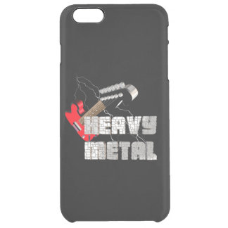 Heavy metal clear iPhone 6 plus case