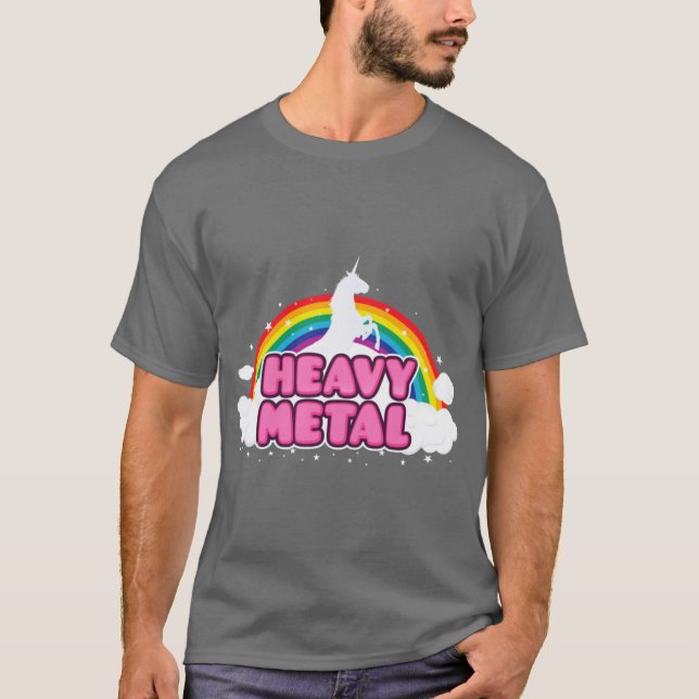 Heavy Metal Unicorn friend T-Shirt (Front)