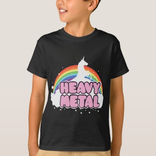 Heavy Metal Unicorn Music Ella Lopez T_Shirt