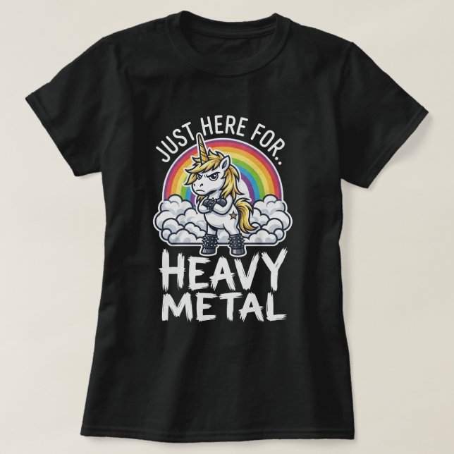 Heavy Metal Unicorn T-Shirt (Design Front)
