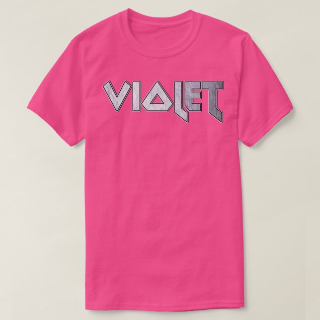 Heavy metal Violet T-Shirt (Design Front)
