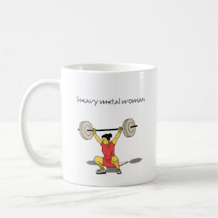 Heavy Metal Woman (Squat) Coffee Mug