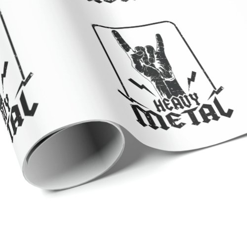 heavy metal wrapping paper