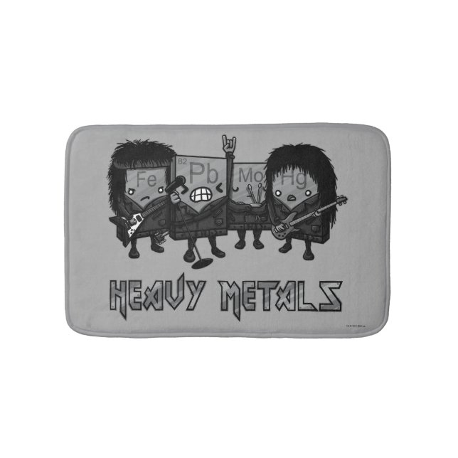 Heavy Metals Bathroom Mat (Front)