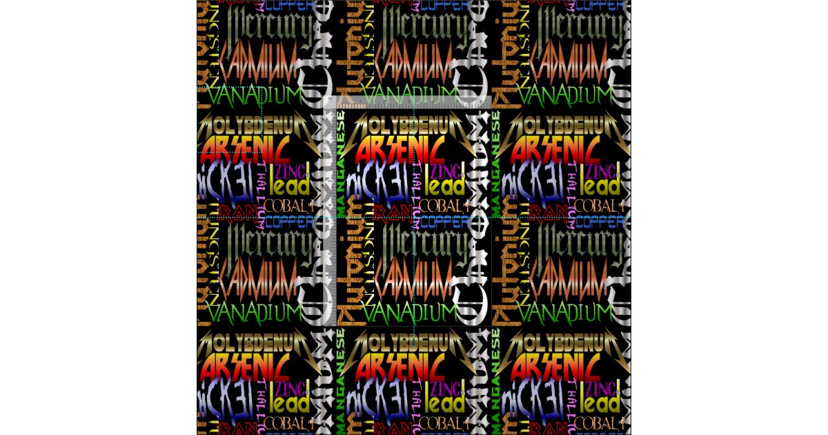 Heavy Metals Fabric Zazzle