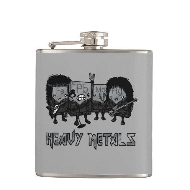 Heavy Metals Hip Flask (Front)