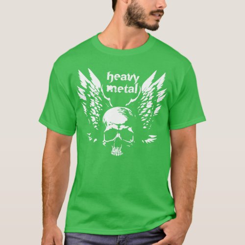 heavy metalwith wings T_Shirt