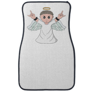 Heavy Music Loving Angel Car Floor Mat