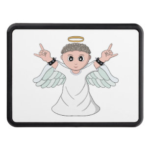 Heavy Music Loving Angel Hitch Cover