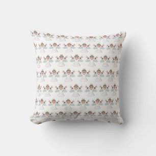 Heavy Music Loving Angel Throw Pillow