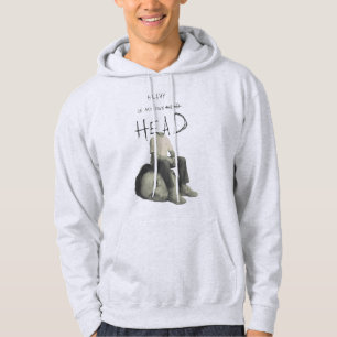 Heavy On My Own Head Surreal Retro Design Hoodie