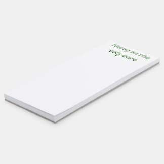 Heavy on the self-care magnetic notepad