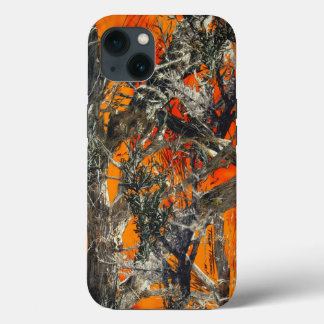 Heavy Orange Camo iPhone 13 Case
