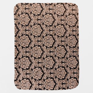 Heavy purple brocade, abstract background. baby blanket