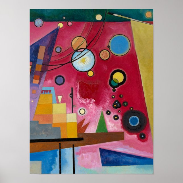 Heavy Red, 1924 by Wassily Kandinsky Poster (Front)