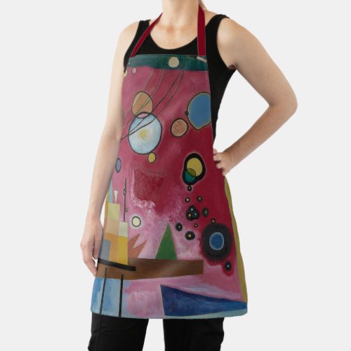 Heavy Red by Wassily Kandinsky Apron