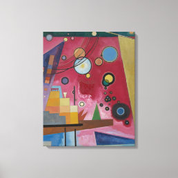 Heavy Red by Wassily Kandinsky Canvas Print