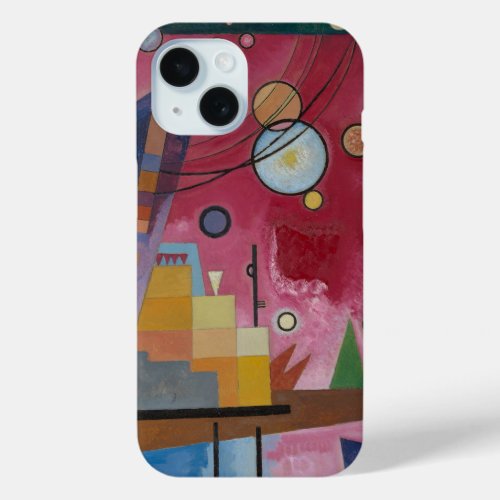 Heavy Red by Wassily Kandinsky iPhone 15 Case