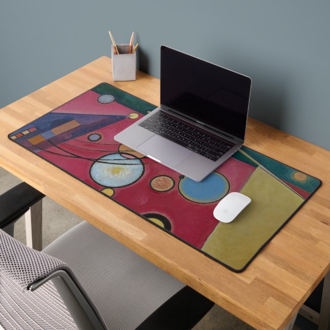 Heavy Red by Wassily Kandinsky Desk Mat (Office 2)