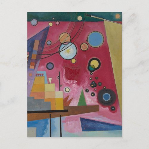 Heavy Red by Wassily Kandinsky Postcard