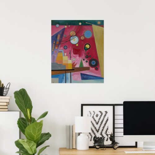 Heavy Red by Wassily Kandinsky Poster