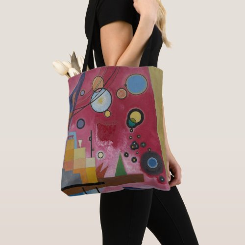 Heavy Red by Wassily Kandinsky Tote Bag