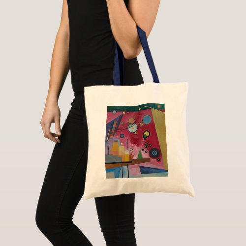 Heavy Red by Wassily Kandinsky Tote Bag