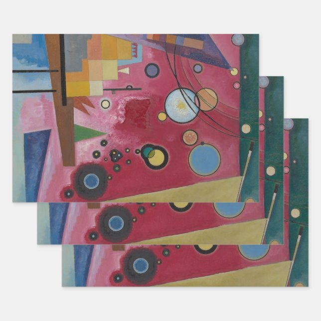 Heavy Red by Wassily Kandinsky Wrapping Paper Sheets (Set)