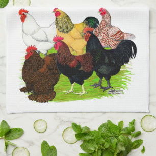 Heavy Rooster Assortment Kitchen Towel