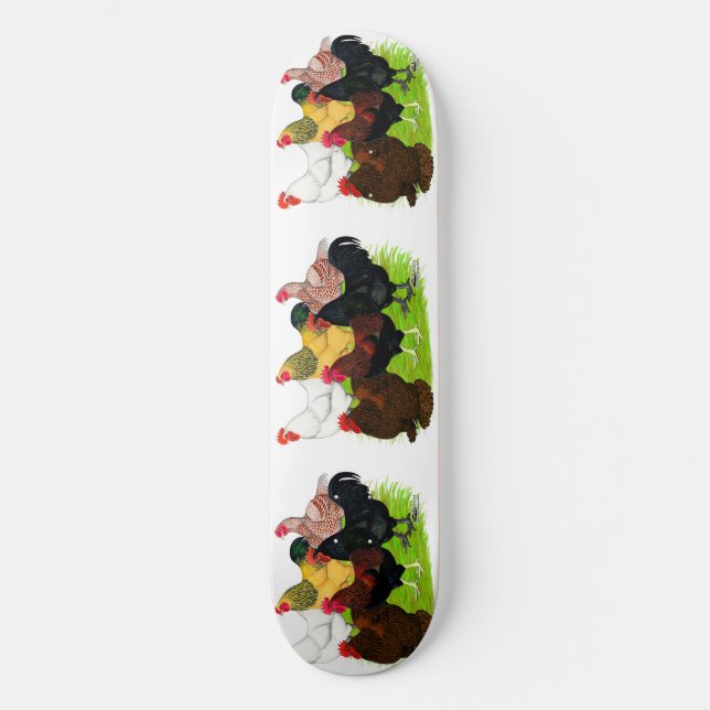 Heavy Rooster Assortment Skateboard Deck (Front)