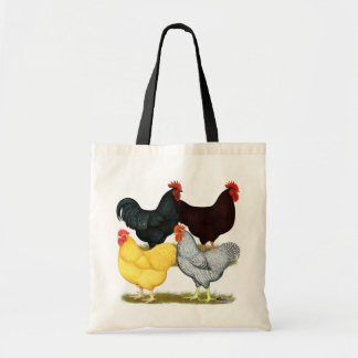 Heavy Rooster Chicken Quartet Tote Bag