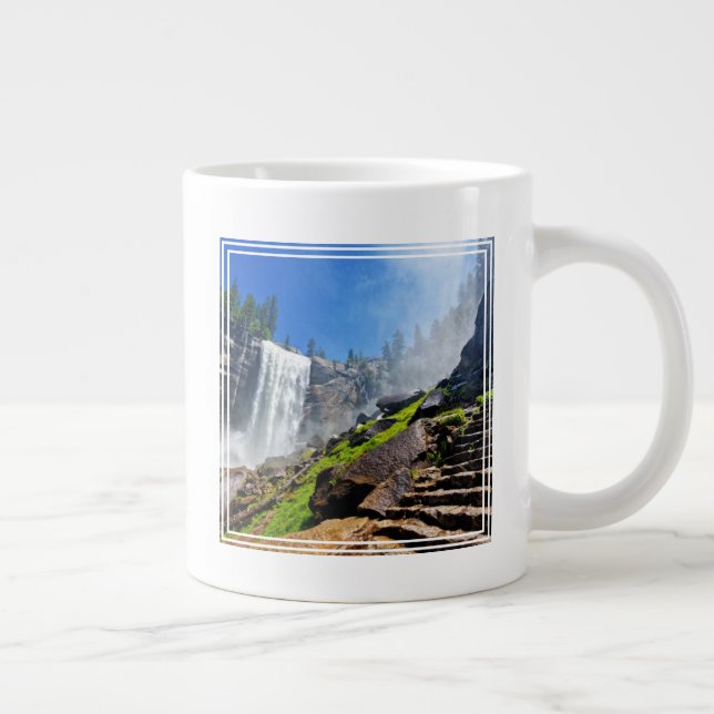 Heavy Spray from Vernal | Yosemite National Park Giant Coffee Mug (Right)