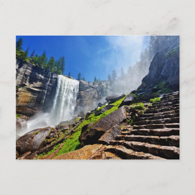 Heavy Spray from Vernal | Yosemite National Park Postcard (Front)