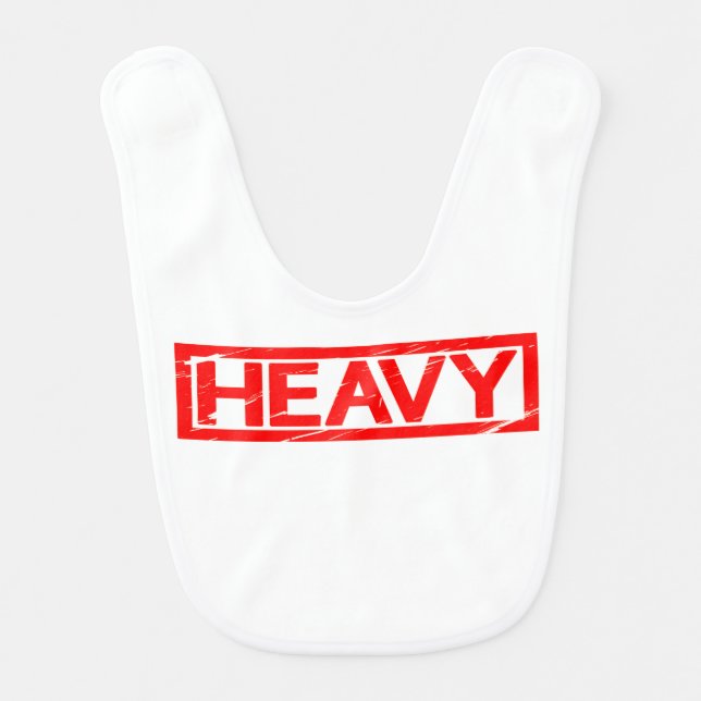 Heavy Stamp Baby Bib (Front)